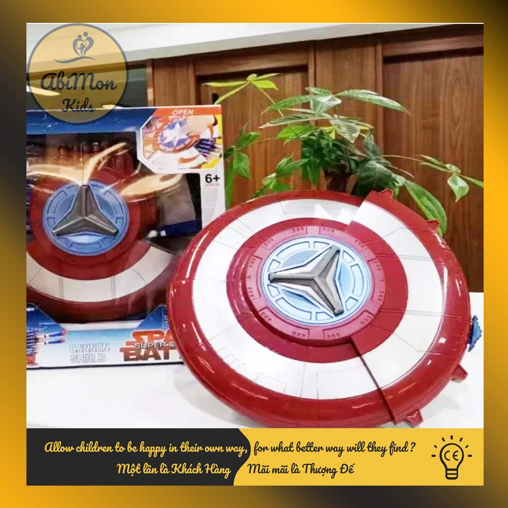 Đồ Chơi Khiên Đội Trưởng Mỹ Cho Bé (Captain America) ☘️ Montessori cao cấp ✨ Đồ chơi Giáo Dục - An toàn - Thông minh