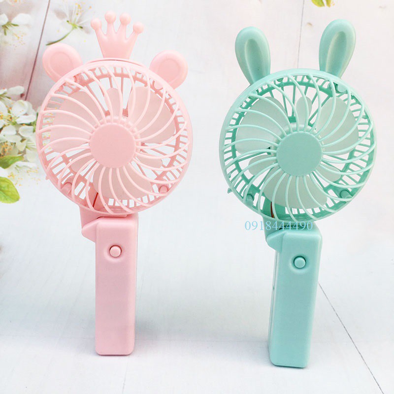 [Loại bền-chọn màu] Quạt mini tích điện sạc USB 2 kiểu đứng tiện dụng