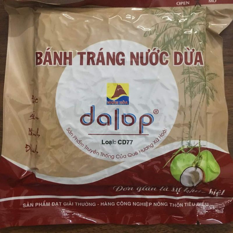 BÁNH TRÁNG NƯỚC DỪA DALOP BÌNH ĐỊNH