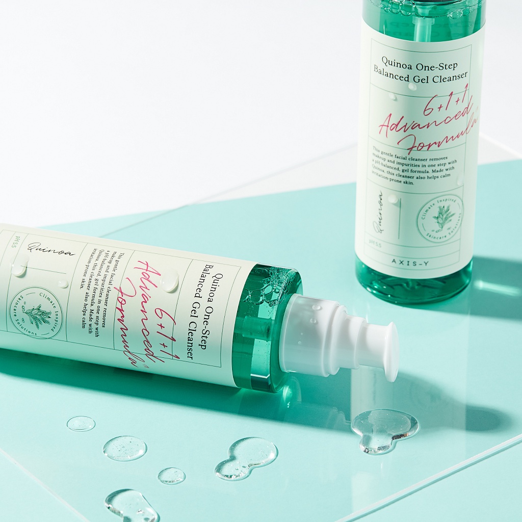 Axis-Y Sữa rửa mặt làm sạch và cấp ẩm Quinoa One-Step Balanced Gel Cleanser 180ml
