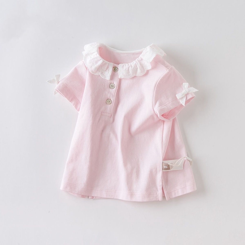 Áo Thun Cotton Ngắn Tay Màu Trơn Đơn Giản Dễ Thương Cho Nữ