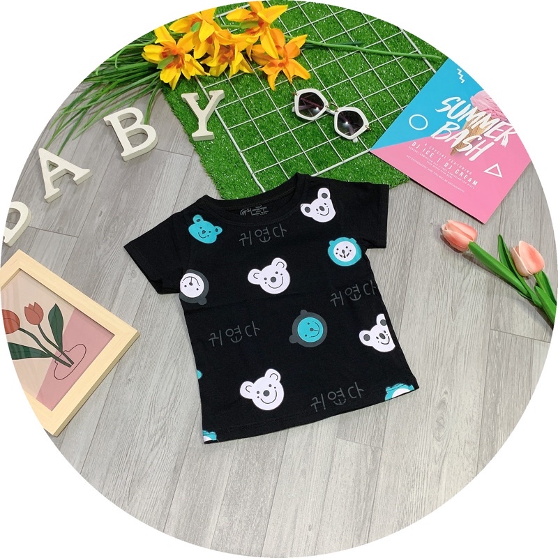 Áo bé trai họa tiết 100% cotton loại 1 siêu xinh cho bé 10-26kg