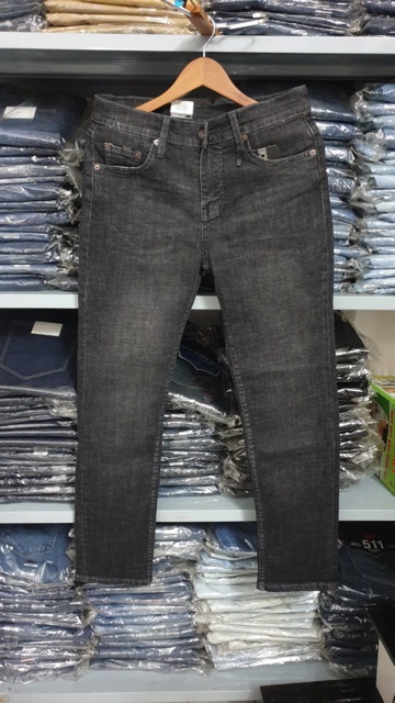 Quần Jean Nam Cao Cấp LV-511 Co Giãn Màu Xám Lông Chuột