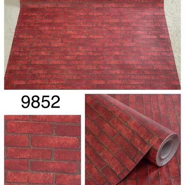 Giấy Dán Tuường Giả Gạch, Decal Dán Tường Giả Gạch Trang Trí
