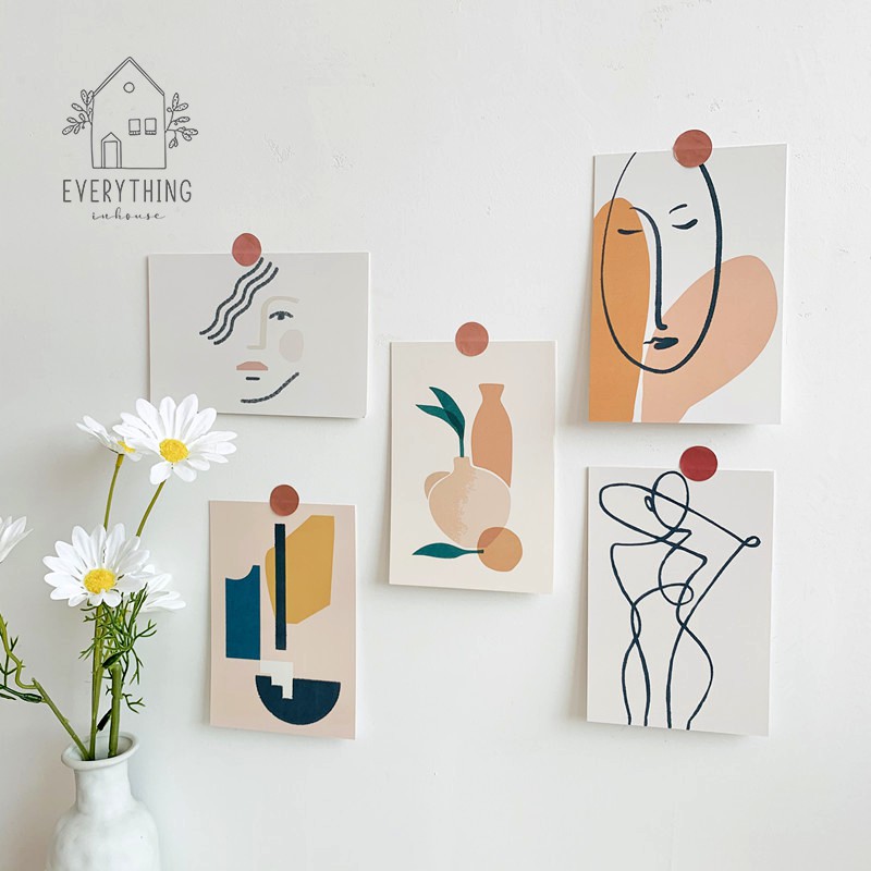 Set tranh trang trí tường nghệ thuật (tặng kèm sticker dán) | BigBuy360 - bigbuy360.vn