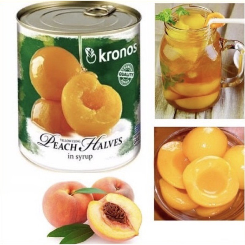 Đào ngâm Kronos 820g