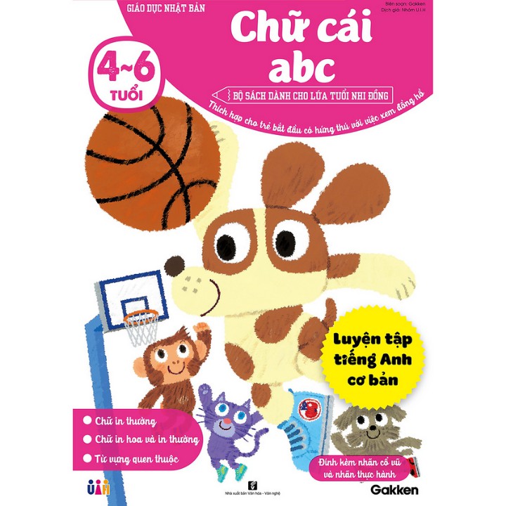 Sách - Chữ cái abc (4-6 tuổi) - Giáo dục Nhật Bản - Bộ sách dành cho lứa tuổi nhi đồng