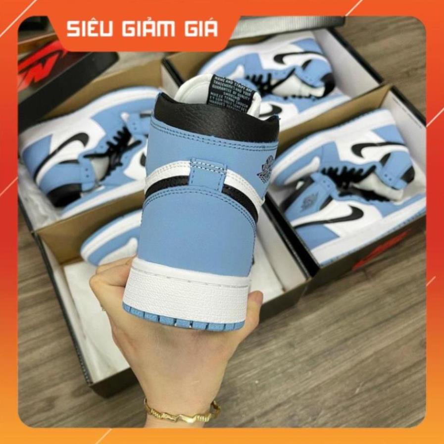 Giày Jordan 1 High University Blue [QUÀ TẶNG] Giày Thể Thao Air Jordan Xanh Móc Đen, Giày JD1 Cổ Cao Cao Nam Nữ Hot 2021 | BigBuy360 - bigbuy360.vn