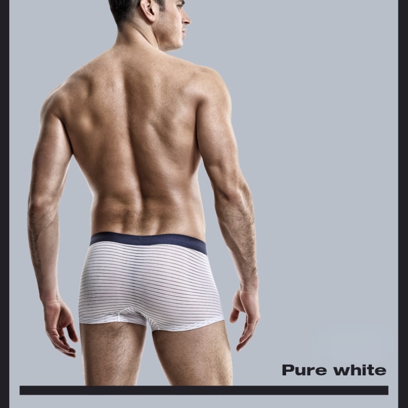 Quần lót boxer MB316 vải lụa mát không đường may thoáng khí thời trang mùa hè quyến rũ dành cho nam