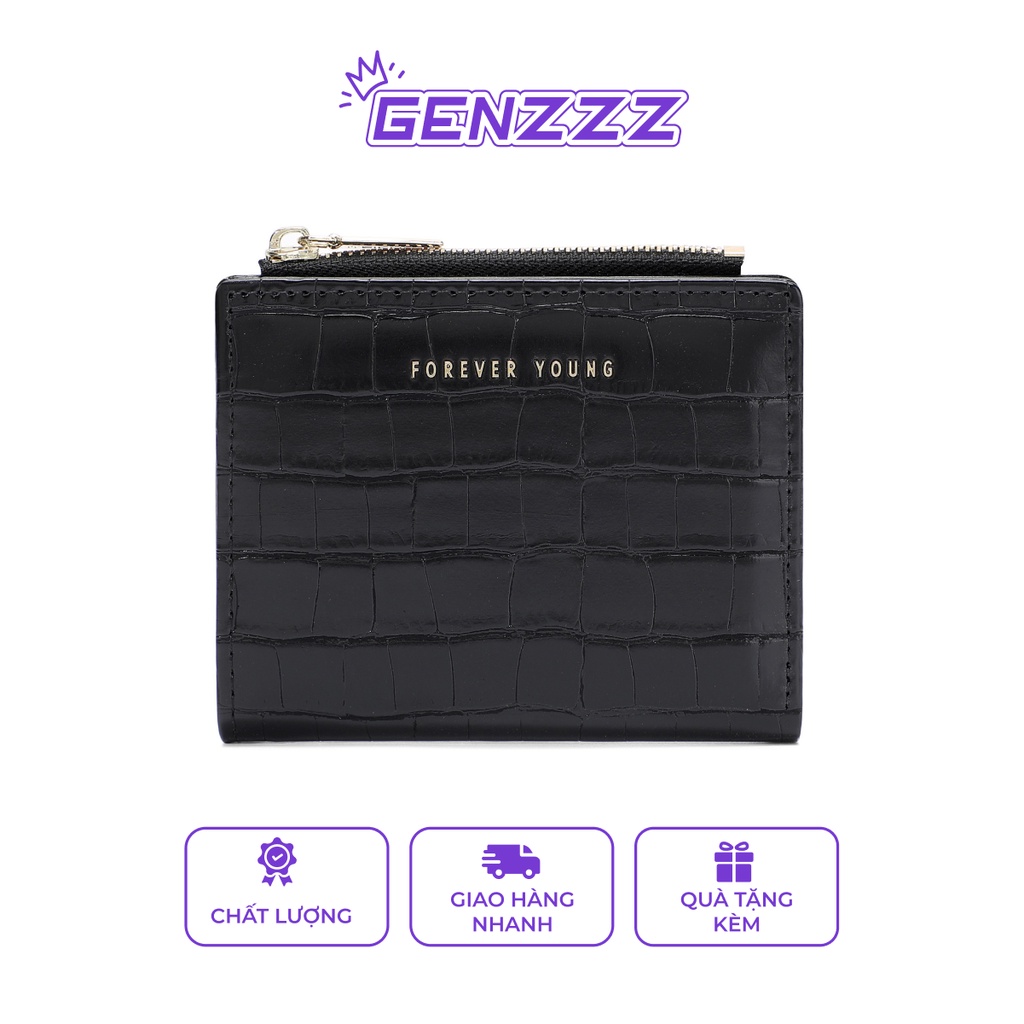 Ví nữ mini cầm tay GENZZZ nhỏ gọn đựng tiền thiết kế nhiều ngăn tiện dụng V025