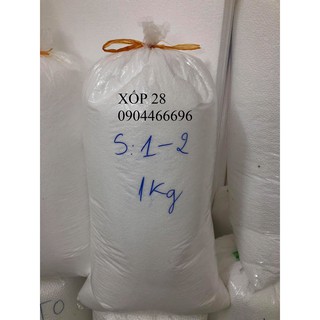 1 kg hạt xốp cỡ hạt 1-2 ly hạt xốp nhồi vỏ gối lười ghế lười bỏ hộp quà trang trí sự kiện chèn hàng