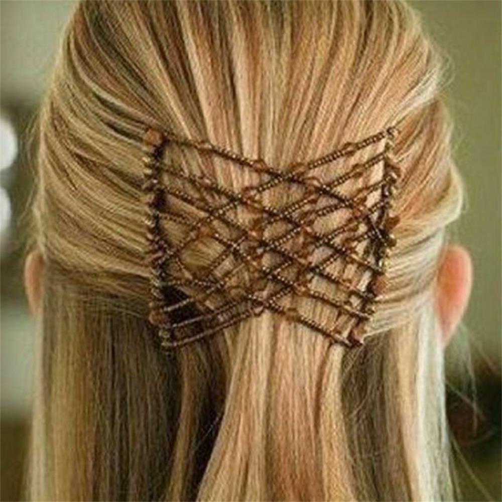 Lược Kẹp Búi Tóc Hai Đầu Đính Hạt DIY