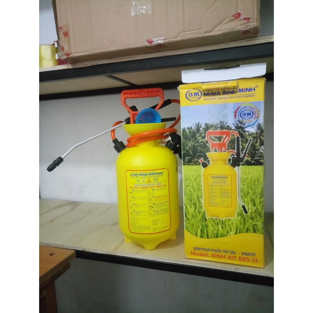 Bình xịt 10L/5L Bình Minh phun phân thuốc, phun khử khuẩn, tưới cây cảnh, tưới hoa lan {có tặng ron secure}
