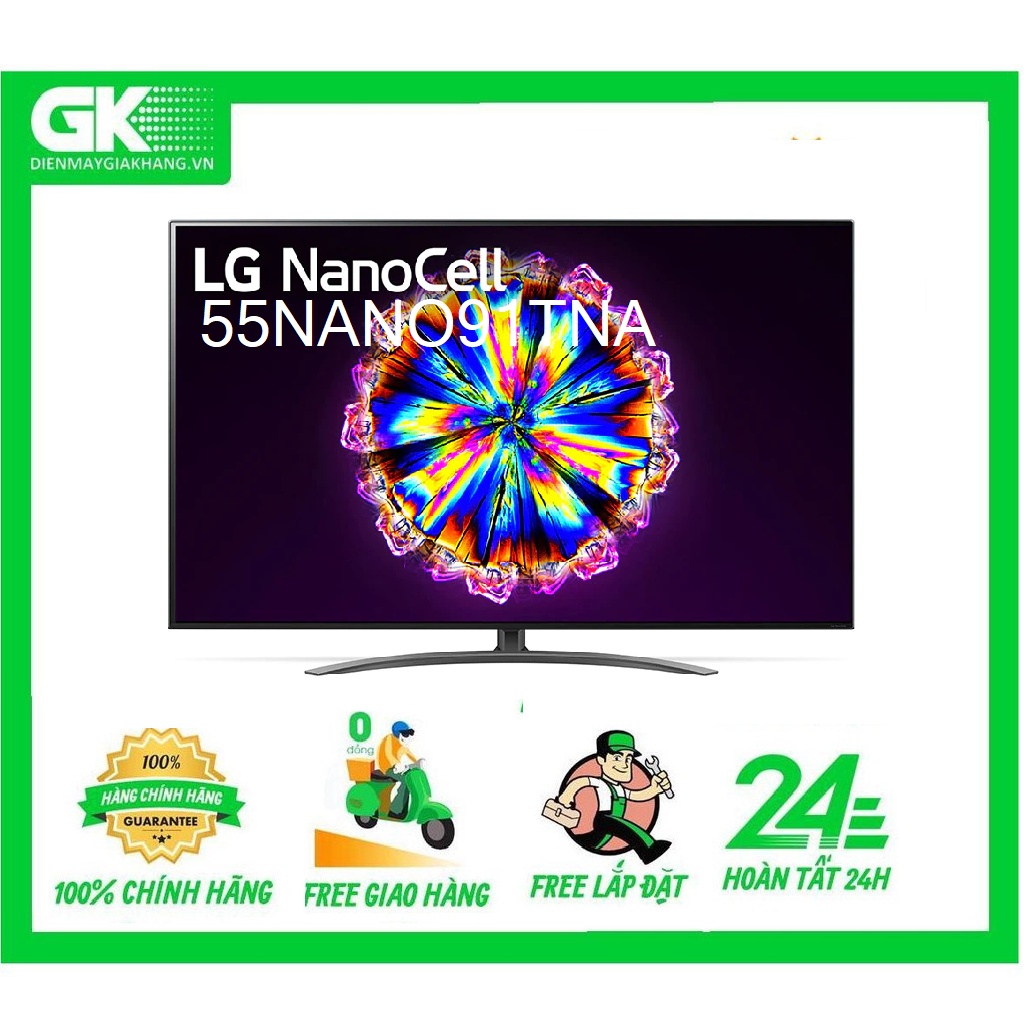 55NANO91TNA - MIỄN PHÍ CÔNG LẮP ĐẶT - Smart Nanocell Tivi LG 4K 55 Inch 55NANO91TNA ThinQ AI Hệ Điều Hành WebOS