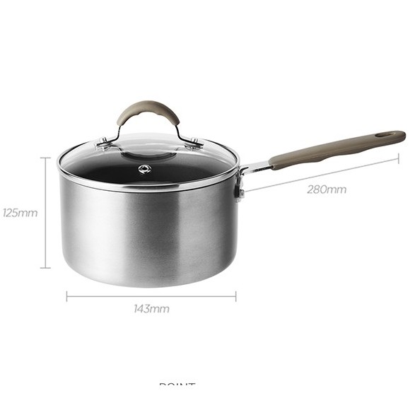 Nồi,Chảo Lock&Lock Handycook LHD1146 LHD1163 LHD1165 (14-16cm) - Nồi LHD1141 LHD1142 (14cm) - giadungmall