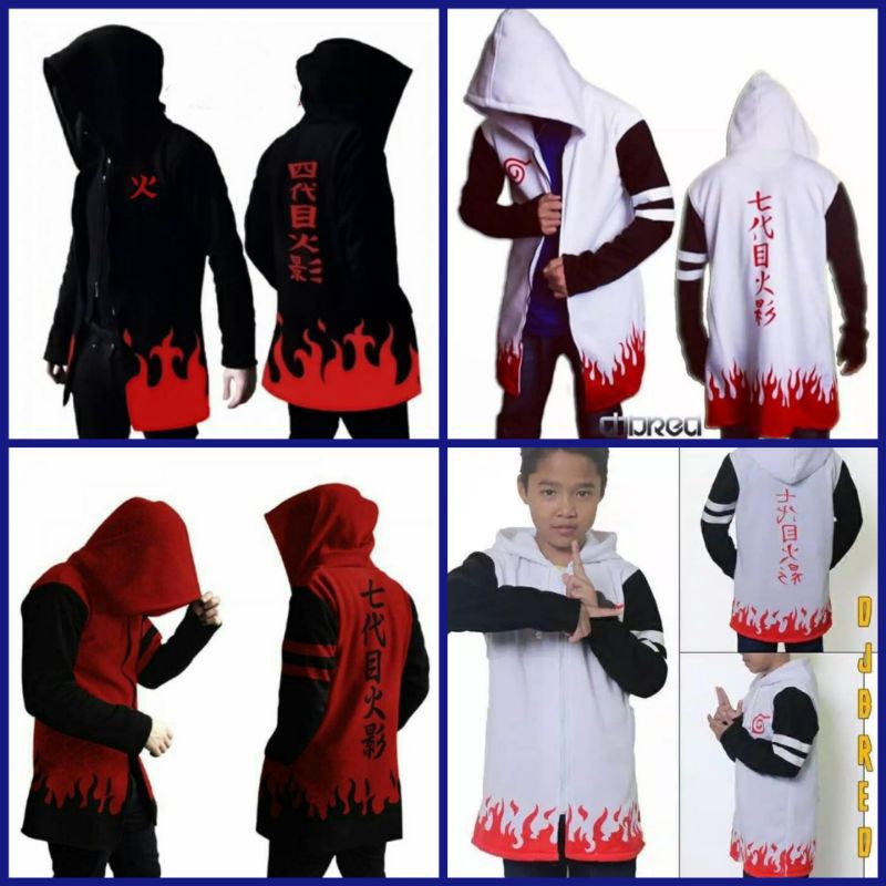 Áo Khoác HOODIE COSPLAY Nhân Vật ANIME NARUTO HOKAGHE YONDAIME Fire-Cheapest