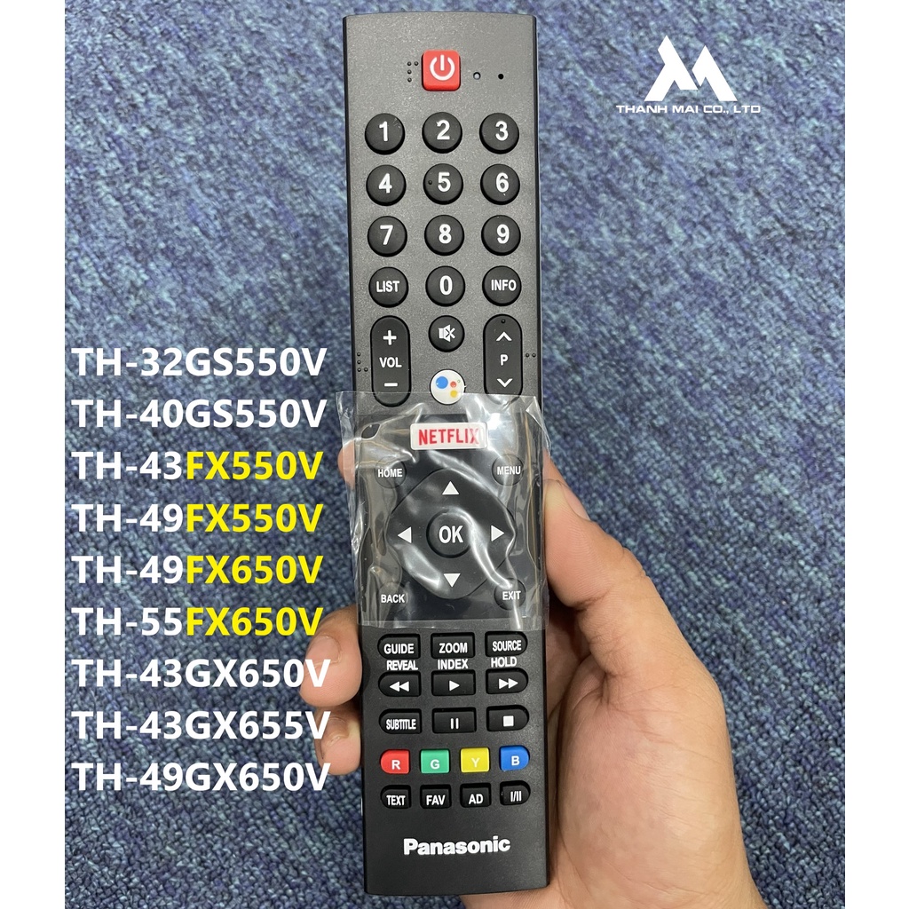 Remote Điều khiển TV Panasonic có hỗ trợ giọng nói TH-43FX550V/ TH-49FX550V/ TH-49FX650V/ TH-55FX650V