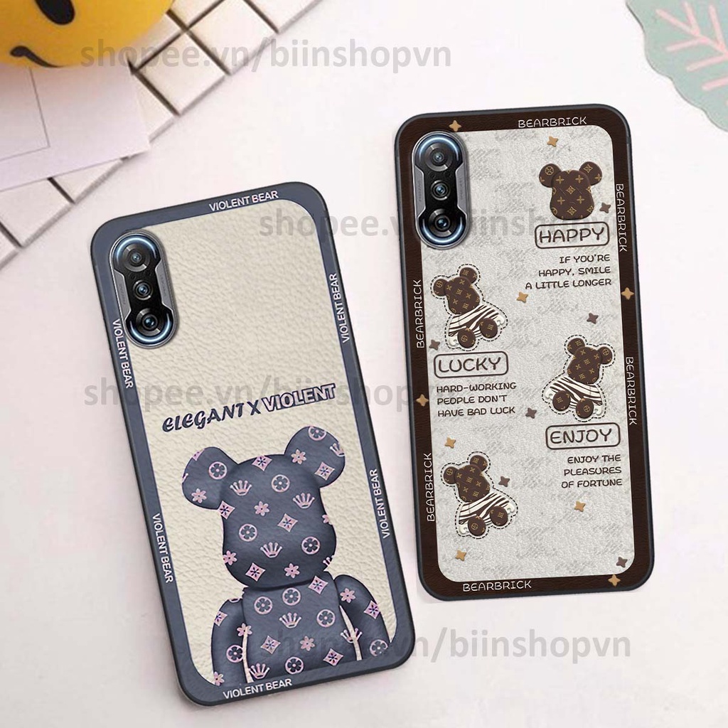 Ốp Xiaomi Redmi K40 / Redmi K40 Pro hình gấu bear brick đẹp độc lạ, thời trang, cá tính