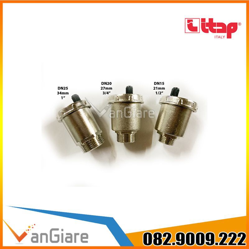 Van xả khí tự động đồng mạ crom ren Itap Italy PN10