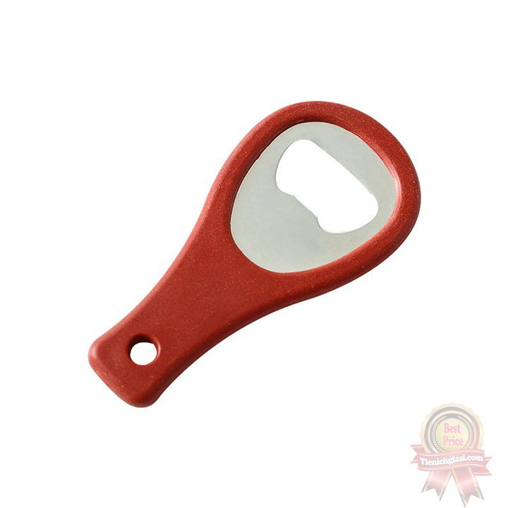 Dụng cụ bật mở bia kim loại nhỏ mini tay cầm bọc nhựa xinh nhiều màu dụng cụ nhà bếp