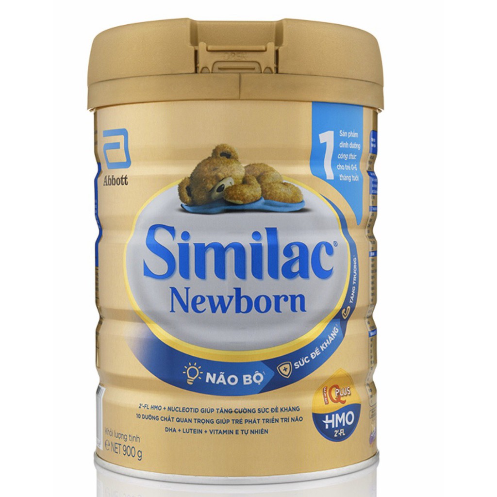 Sữa bột Similac HMO lon thiếc mẫu mới số 1 900g