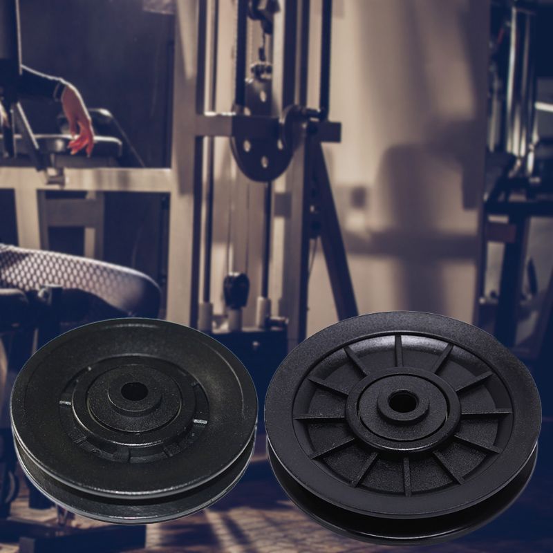 ✿ Bánh Xe Ròng Rọc Chống Mòn Màu Đen Thông Dụng Cho Tập Gym Tại Nhà