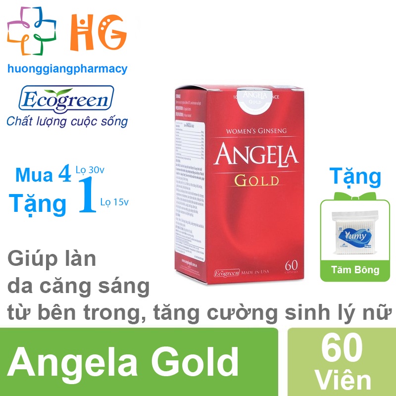 Sâm Angela Gold - Sáng da, đẹp da, chống lão hóa, giảm cholesterol, ổn định huyết áp. Bổ sung Canxi, tăng cường sinh lý