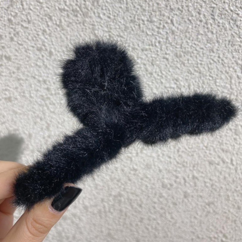 Kẹp Tóc Đuôi Ngựa Bằng Lông Nhung Chống Trượt Chắc Chắn