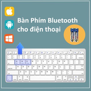 Bàn Phím Bluetooth cho điện thoại KB16+Tặng kèm pin