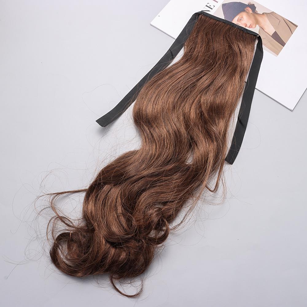 DIACHAVN Tóc Giả Đuôi Ngựa Uốn Xoăn Nhuộm Màu