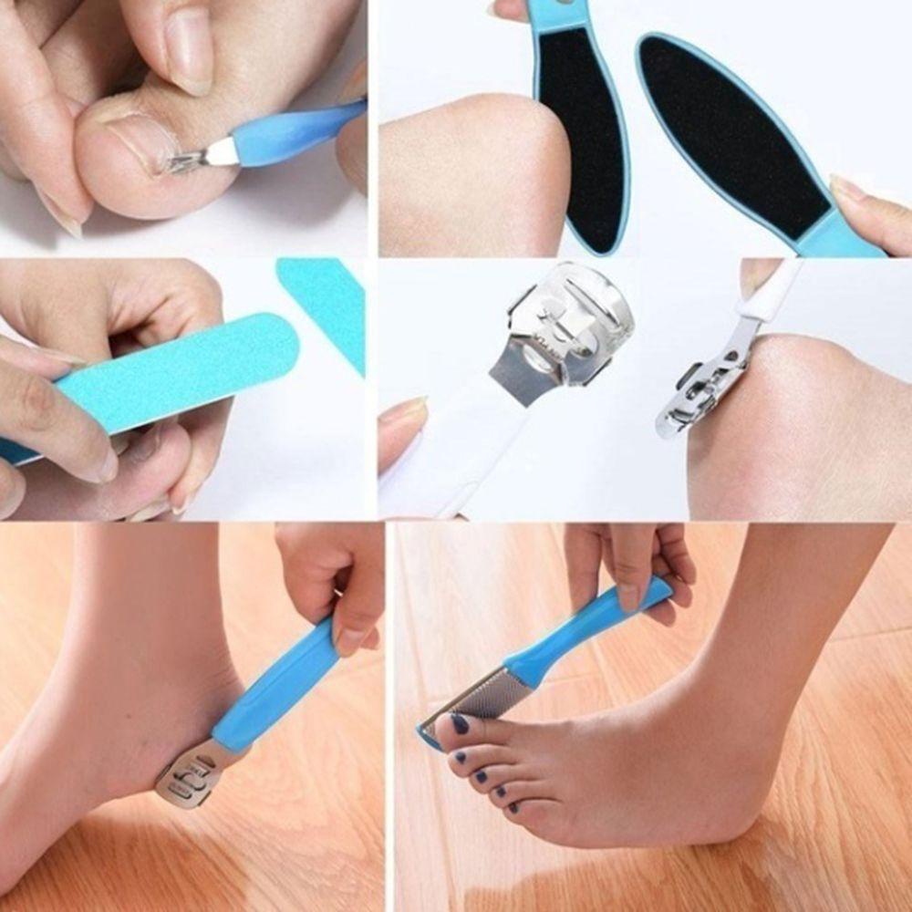 Bộ 6 / 9 / 12 Dụng Cụ Dũa Móng Chân Tẩy Tế Bào Chết Thời Trang