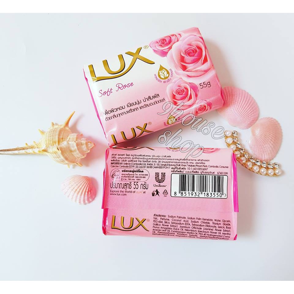 01 Cục Xà bông LUX Soft Rose Thái Lan 55 gram