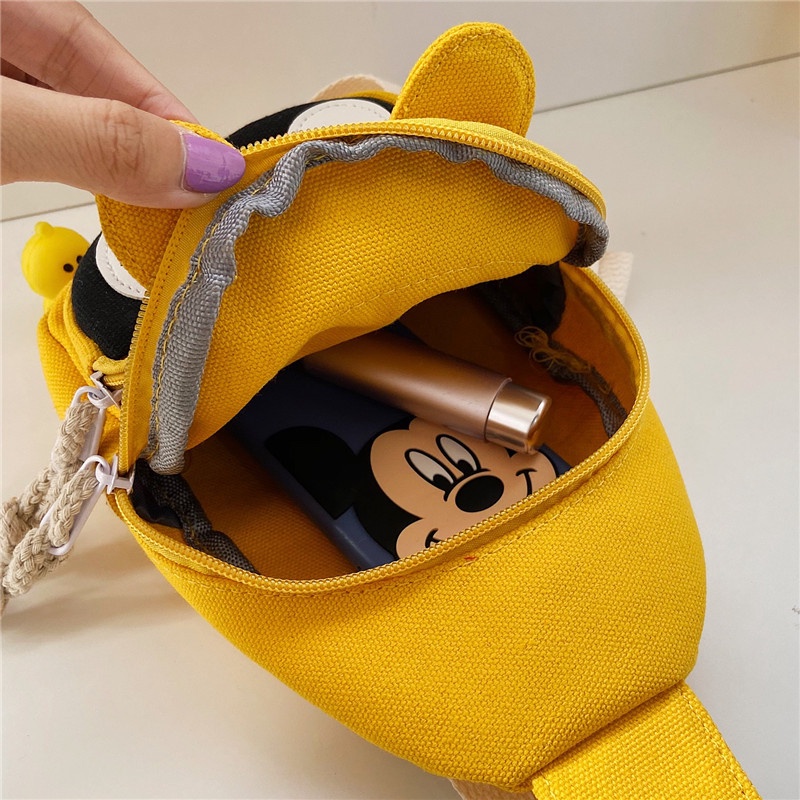 Túi Đeo Chéo Ngực Cỡ Nhỏ Họa Tiết Hoạt Hình Dễ Thương Cho Bé