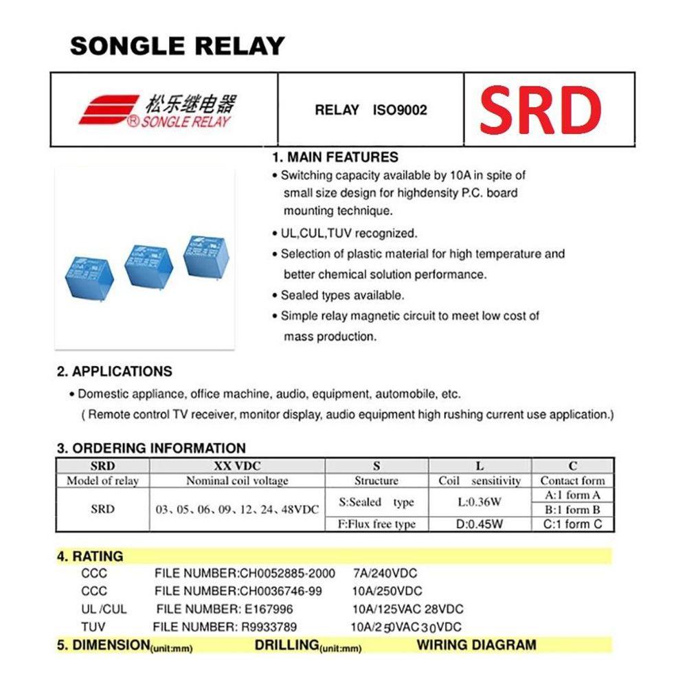 Set 10 Rơ Le 5 Chấu Mini Siêu Bền Tiện Dụng