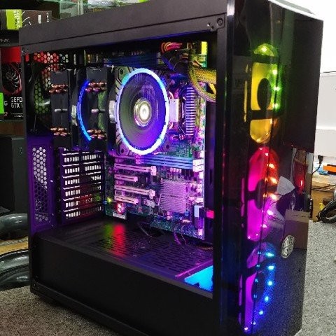 Bộ máy tính x58 6 nhân 12 luồng x5670 RAM 32GB Giả lập nox, ldplayer, render 20