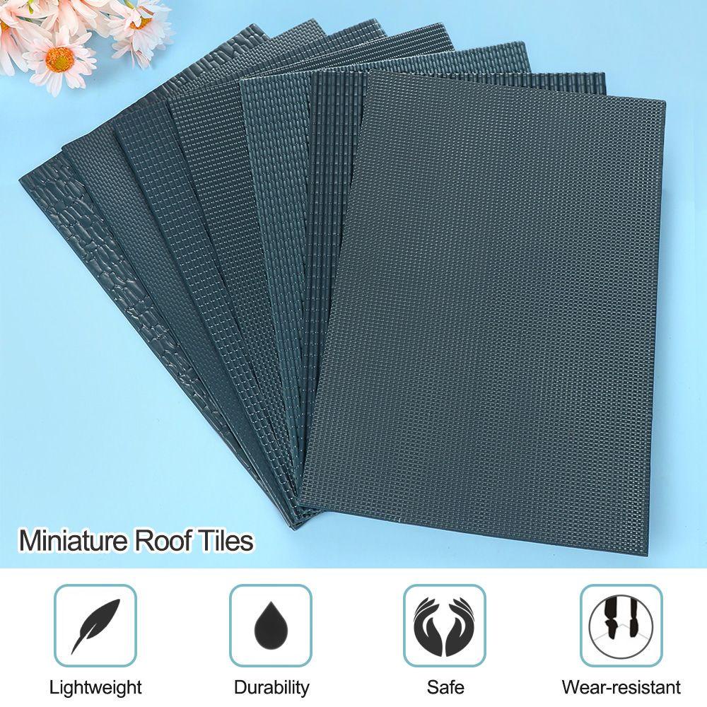 Set 4 Tấm Lót Mái Nhà Mini Chất Lượng Cao An Toàn Chống Mài Mòn DIY