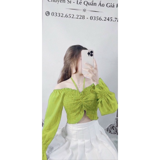 ÁO KIỂU DÂY RÚT NHÚN TAY DÀI BIGSIZE 60-90KG KÈM ẢNH THẬT