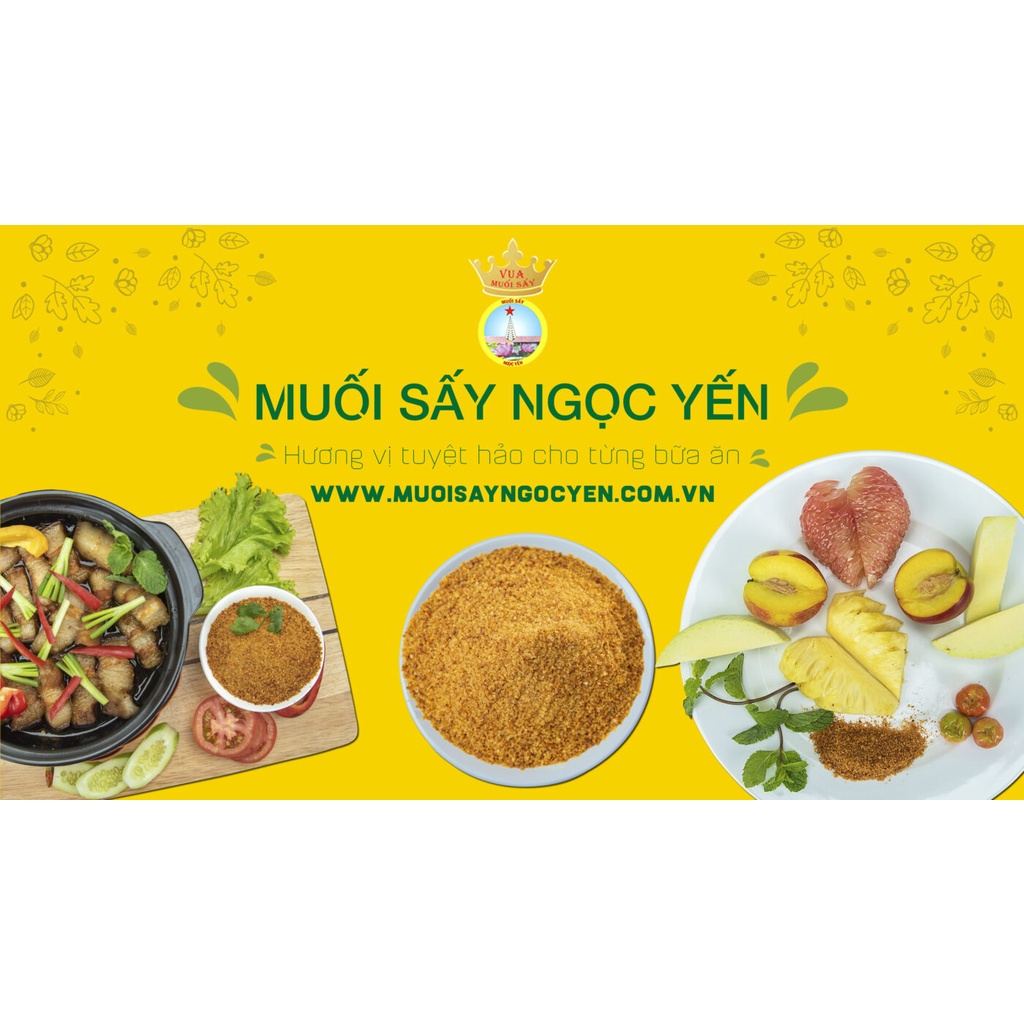 Muối sấy Ngọc yến chấm hoa quả gói 100g