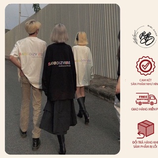 Áo thun tay lỡ SADBOIZ SADBOIZVIBES 7 màu nam nữ , áo phông sadboiz nam nữ form rộng unisex phong cách hàn quốc