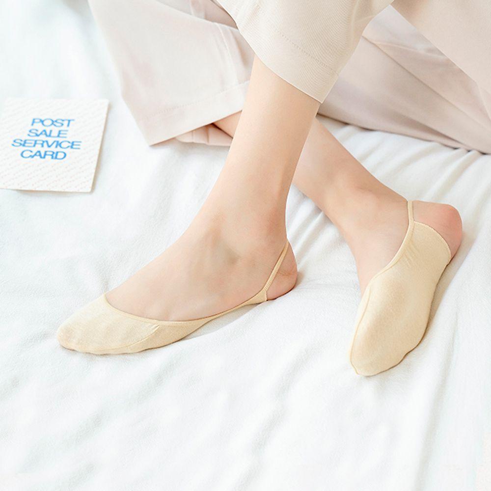 Vớ Cotton Cổ Thấp Màu Trơn Chống Trượt Thời Trang Cho Nữ