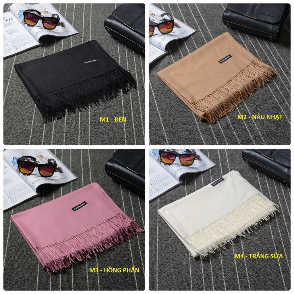 KHĂN QUÀNG CỔ CASHMERE MÀU TRƠN CỰC MỊN ĐẸP freeship  Khăn len cao cấp 12 màu loại đẹp ( ảnh thật và video ) | BigBuy360 - bigbuy360.vn