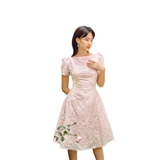 OLV - Đầm dự tiệc Pink Stitched Back Dress
