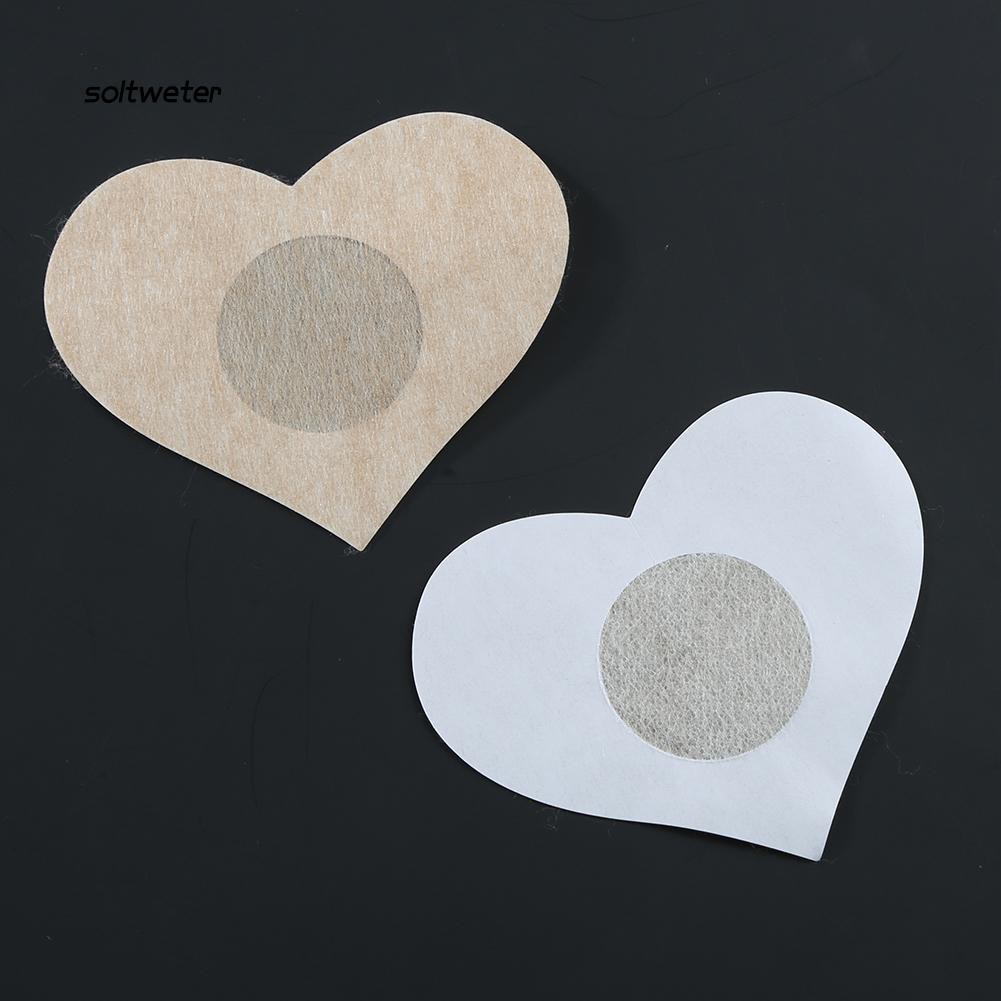 Set 5 cặp miếng dán đầu ti nữ hình hoa trái tim độc đáo