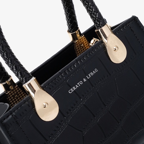 🌸Hàng Order🌸 Túi Xách Nữ CEEKAY Da Họa Tiết Nắp Kéo Khóa Quai Da Kèm Quai Đeo Ngắn Sang Chảnh Nữ Tính 🌸 Hàng Quảng Châu