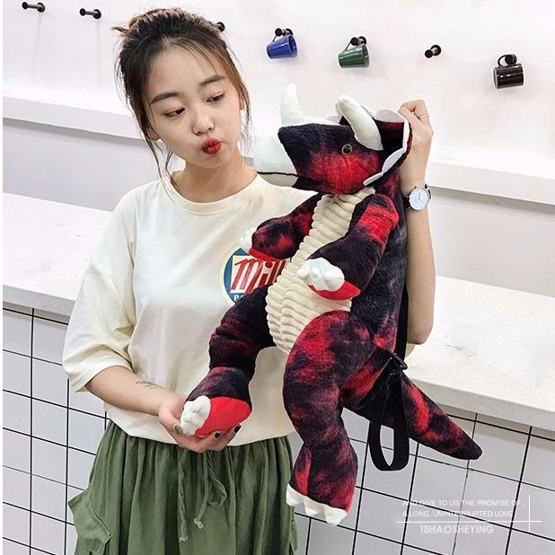 Ba Lô Đi Học Hình Khủng Long Hoạt Hình Dễ Thương Cho Bé