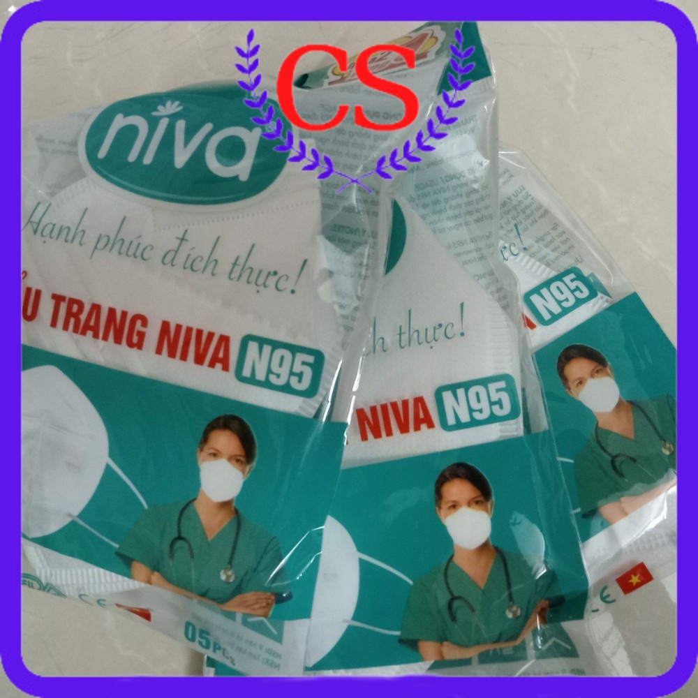 Khẩu trang cao cấp Niva N95 (gói 5 chiếc)