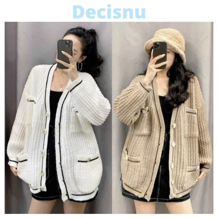 Áo Len Cardigan Nữ, Hàng Dệt Kim, Dáng Dài Rộng, Phong Cách Hàn Quốc, Cho Mùa Thu Đông 2021, Hàng Chất AL1-TADAKAD Shop | BigBuy360 - bigbuy360.vn