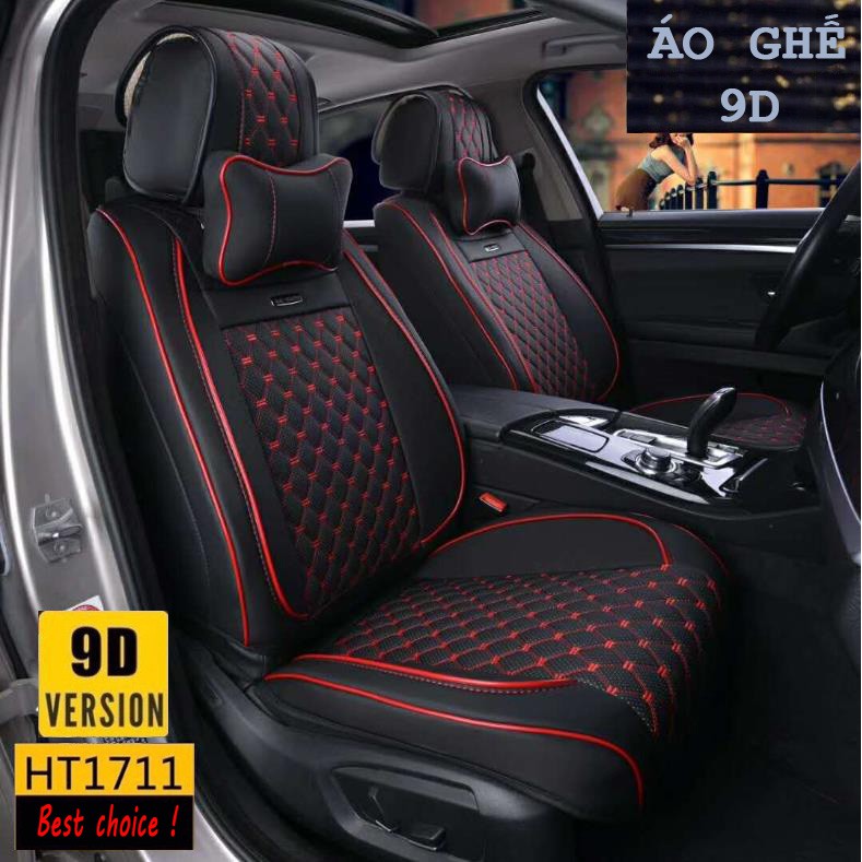 ✪ BỘ ÁO GHẾ Ô TÔ 9D DA CAO CẤP BỌC KÍN XE 5 CHỖ ĐỦ MÀU, CÓ ẢNH THỰC TẾ BỌC LÊN XE
