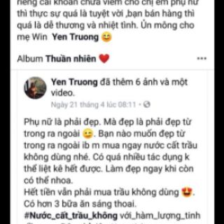 Nước cất lá trầu không