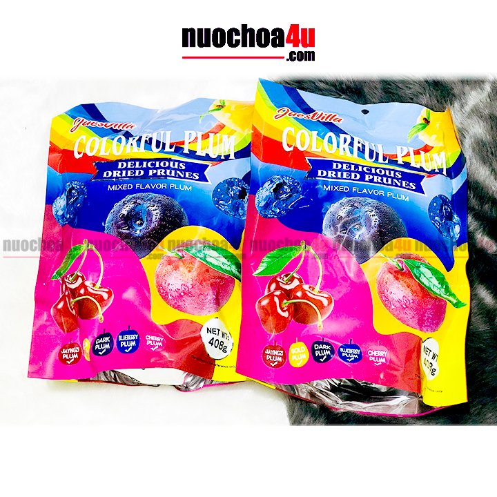Xí Muội Mix Vị JUESVILLA - Delicious Dried Prunes 408g - Hồng Kông